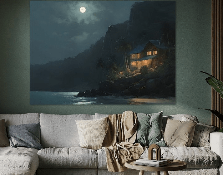 Beach at night - Timba Art