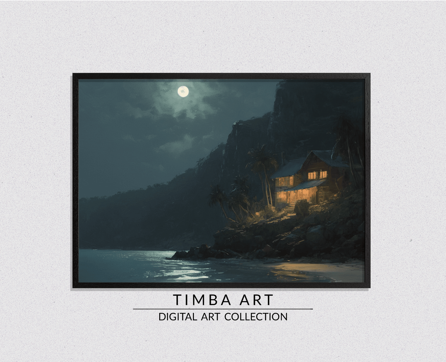 Beach at night - Timba Art