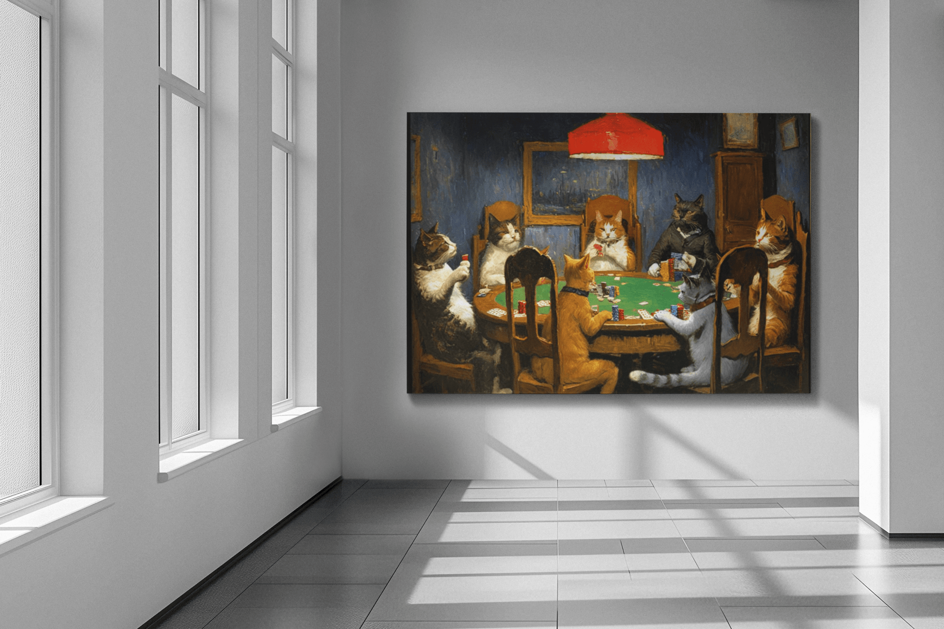Cats Playing Poker - Timba Art