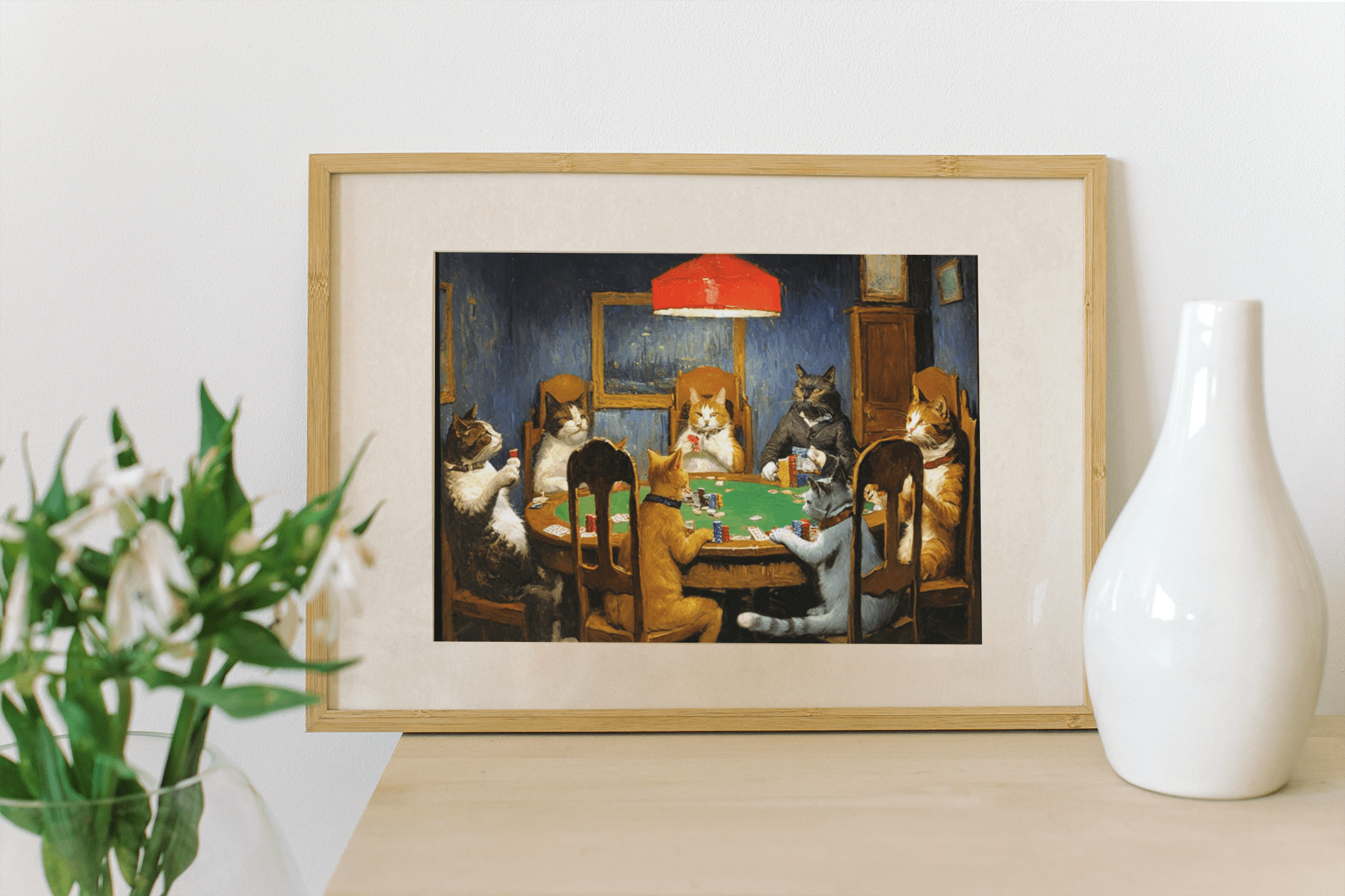 Cats Playing Poker - Timba Art