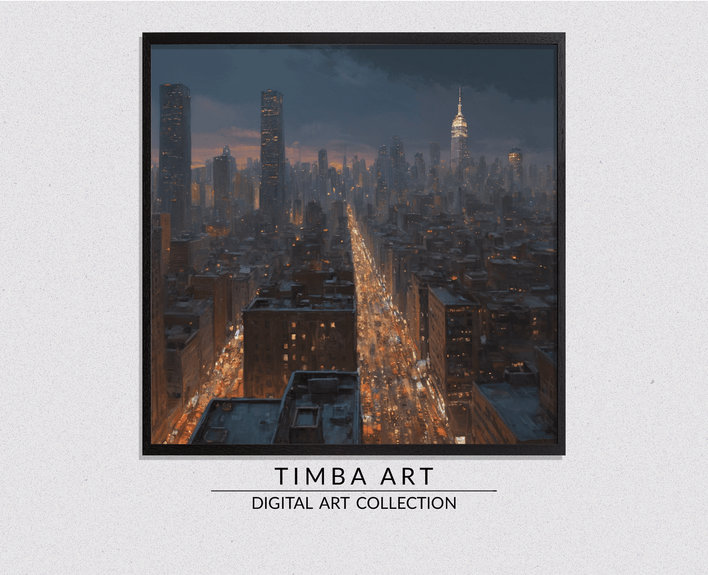 City at Night - Timba Art