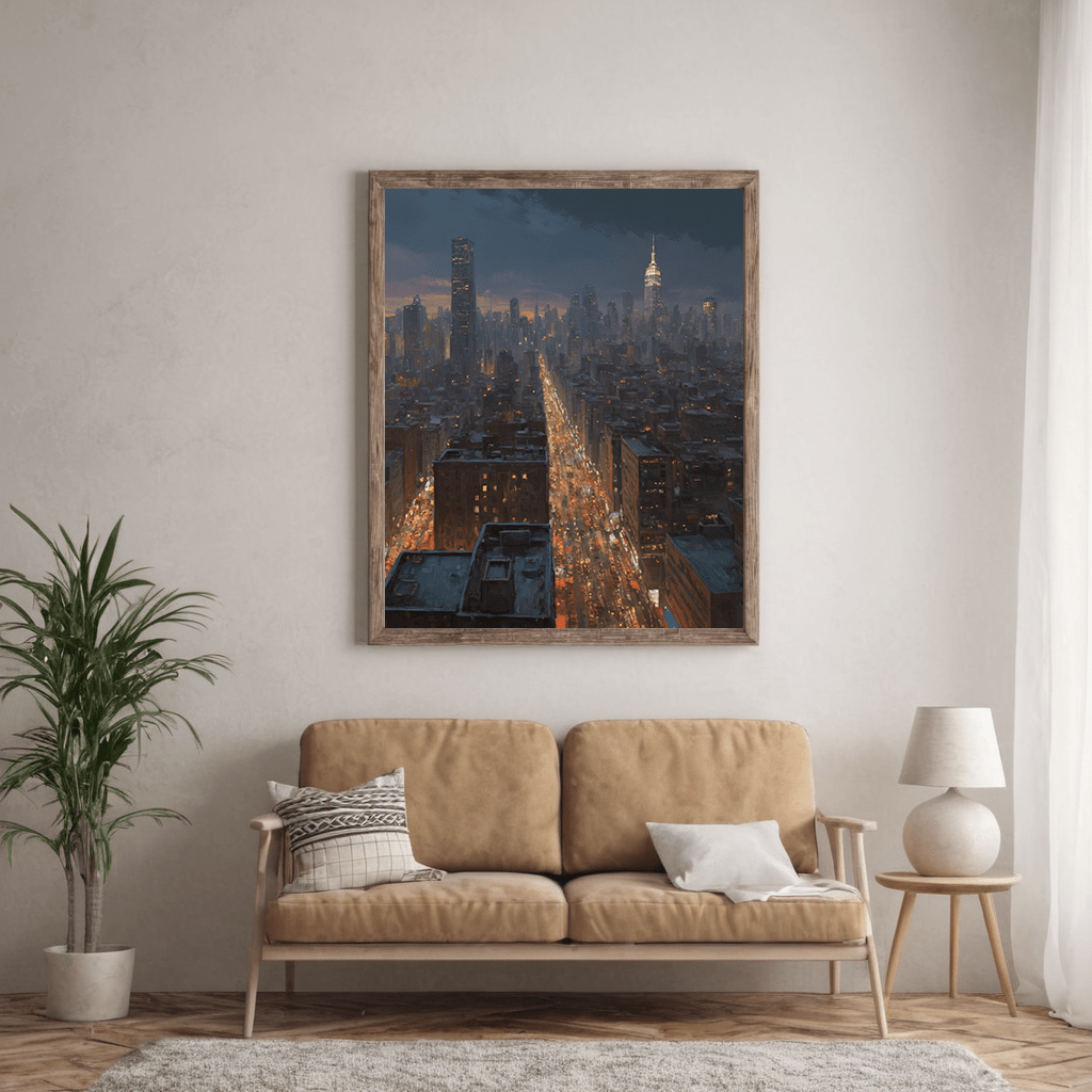 City at Night - Timba Art