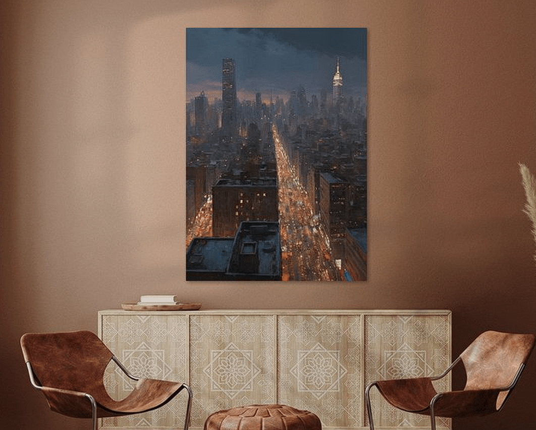 City at Night - Timba Art