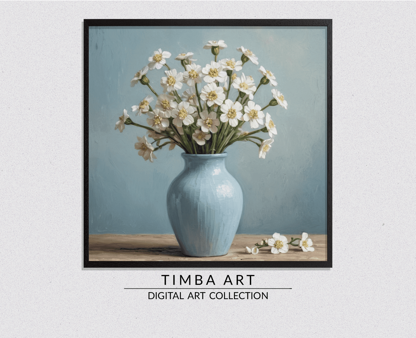 White Flowers - Timba Art