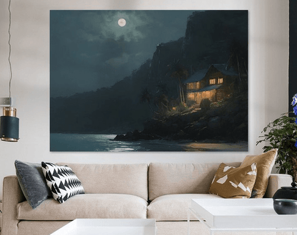 Beach at night - Timba Art