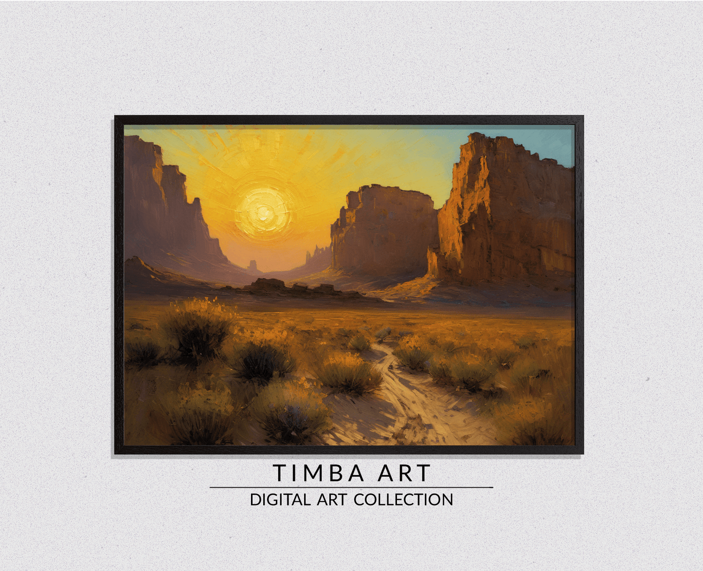 Desert Sunset - Timba Art