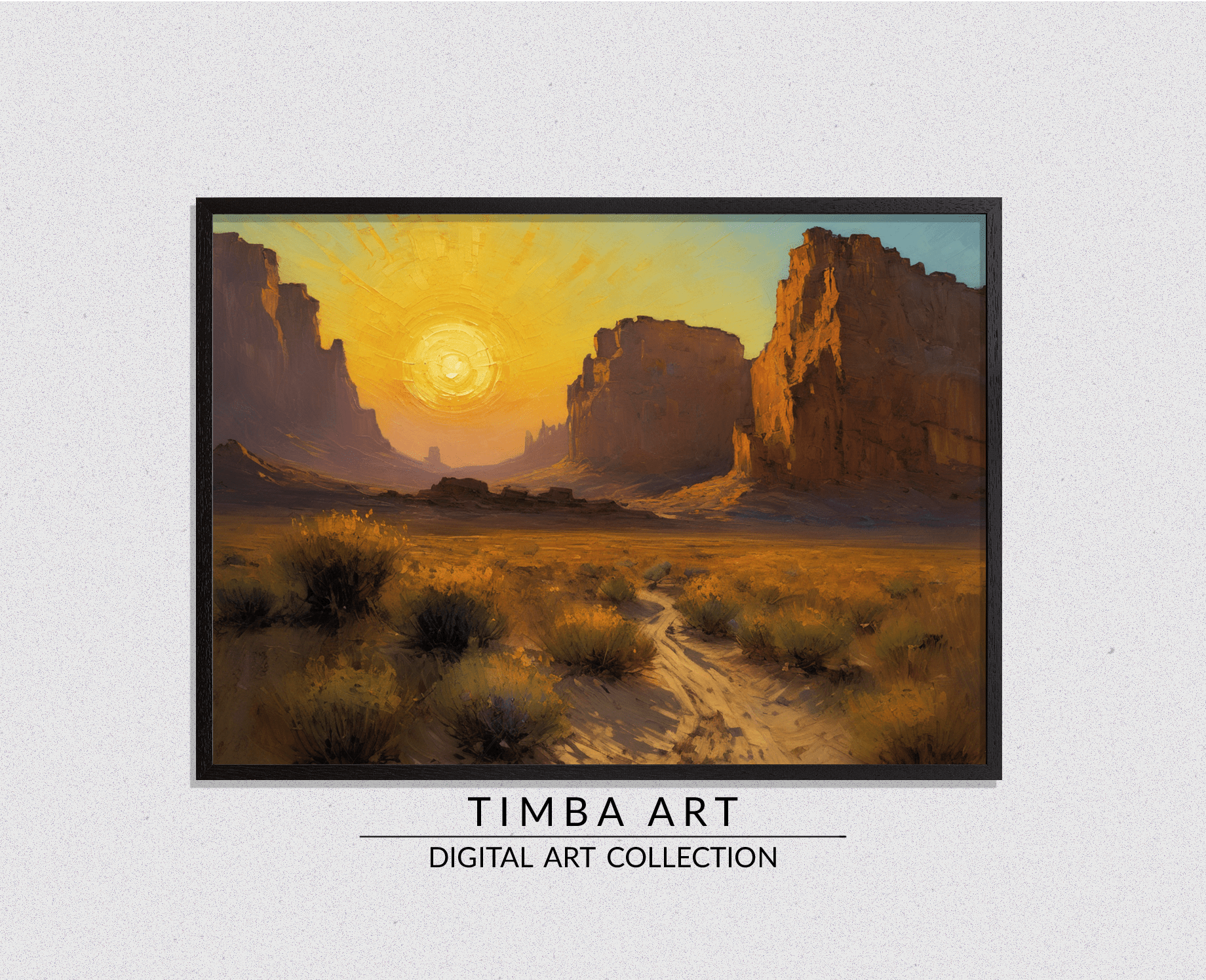 Desert Sunset - Timba Art