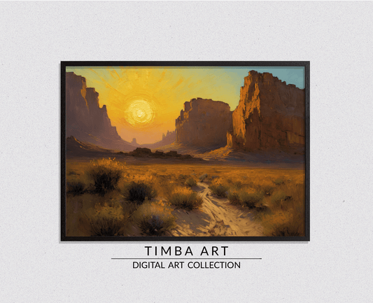 Desert Sunset - Timba Art