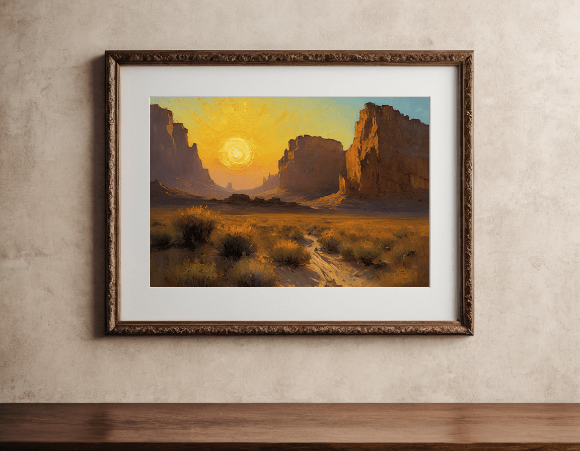 Desert Sunset - Timba Art