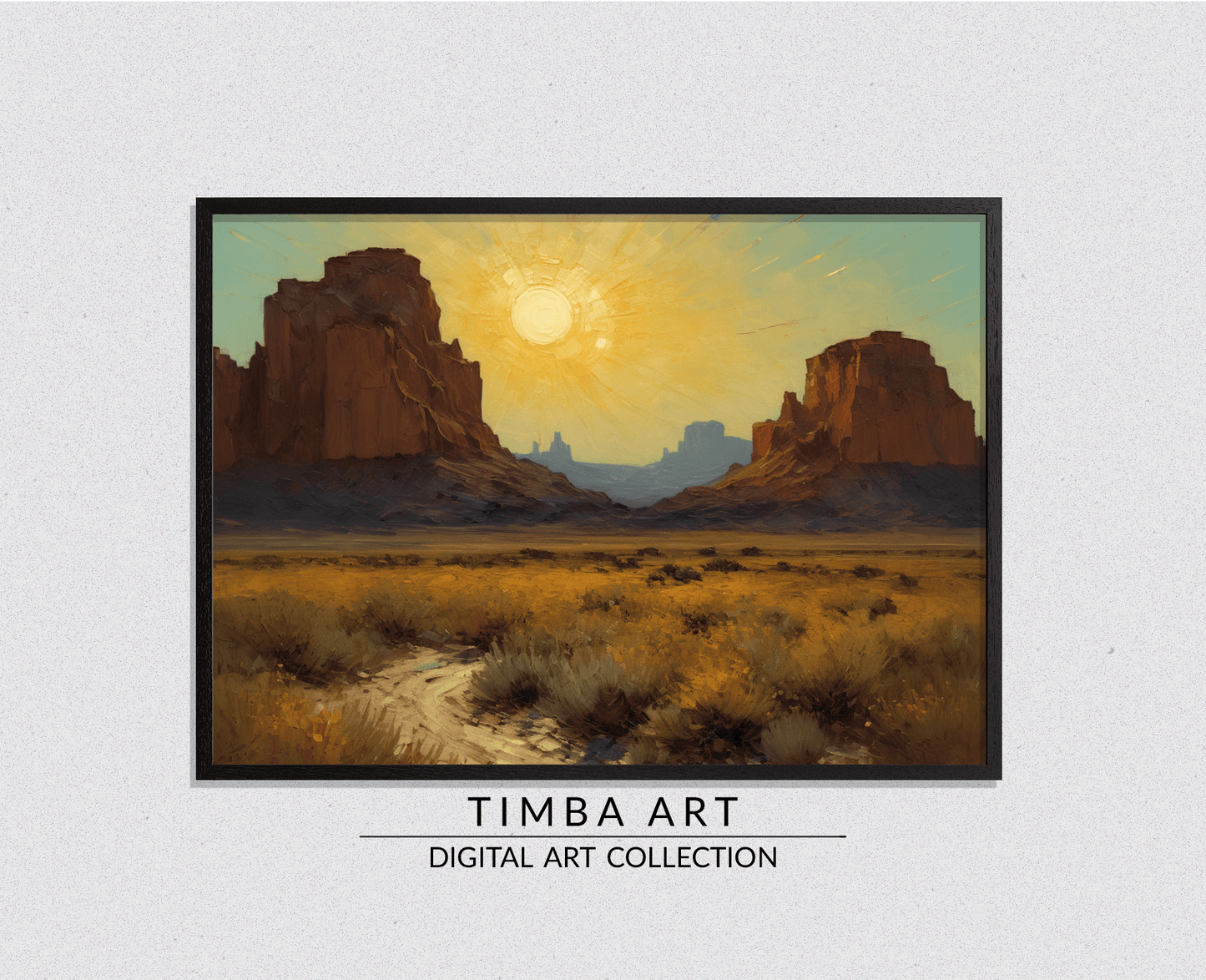 Desert Sunset II - Timba Art