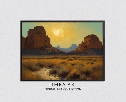 Desert Sunset II - Timba Art