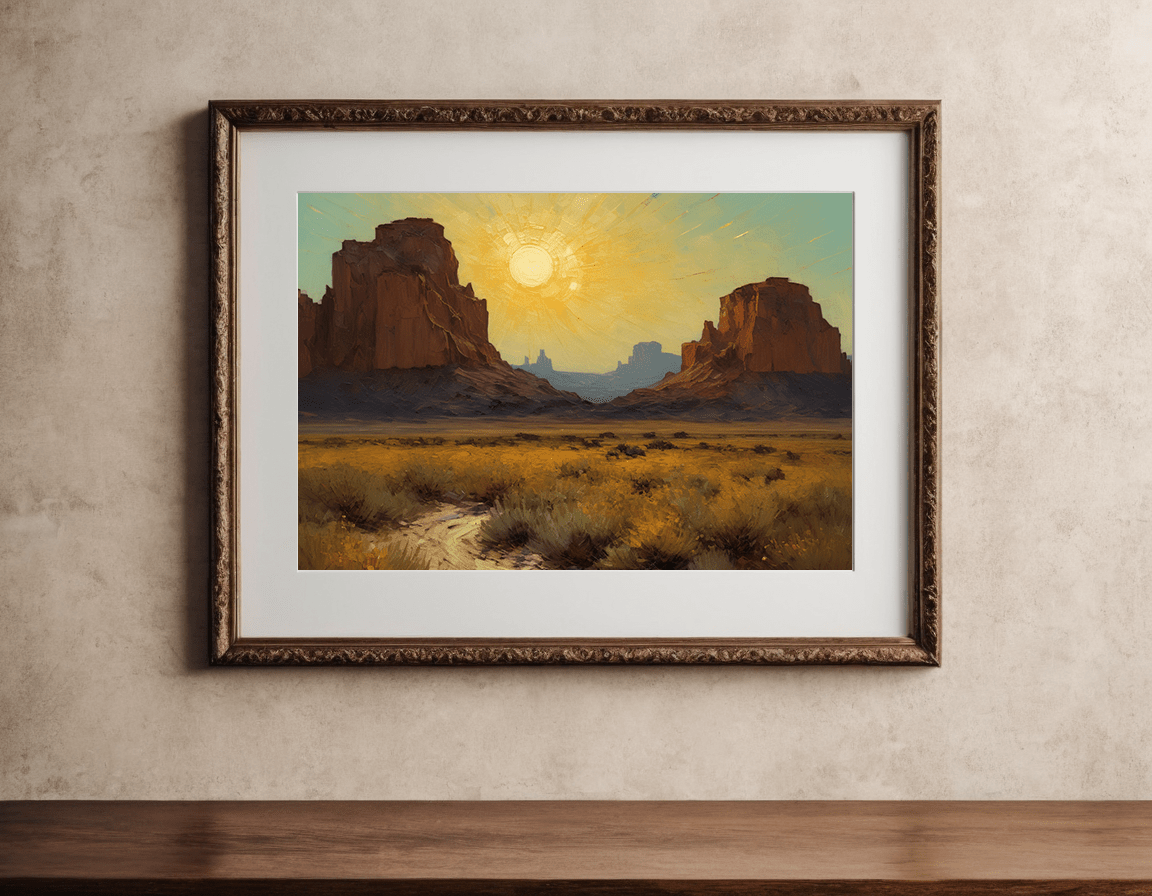 Desert Sunset II - Timba Art