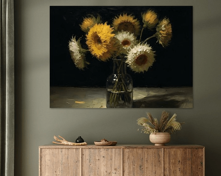 Sunflowers in a Vase - Timba Art
