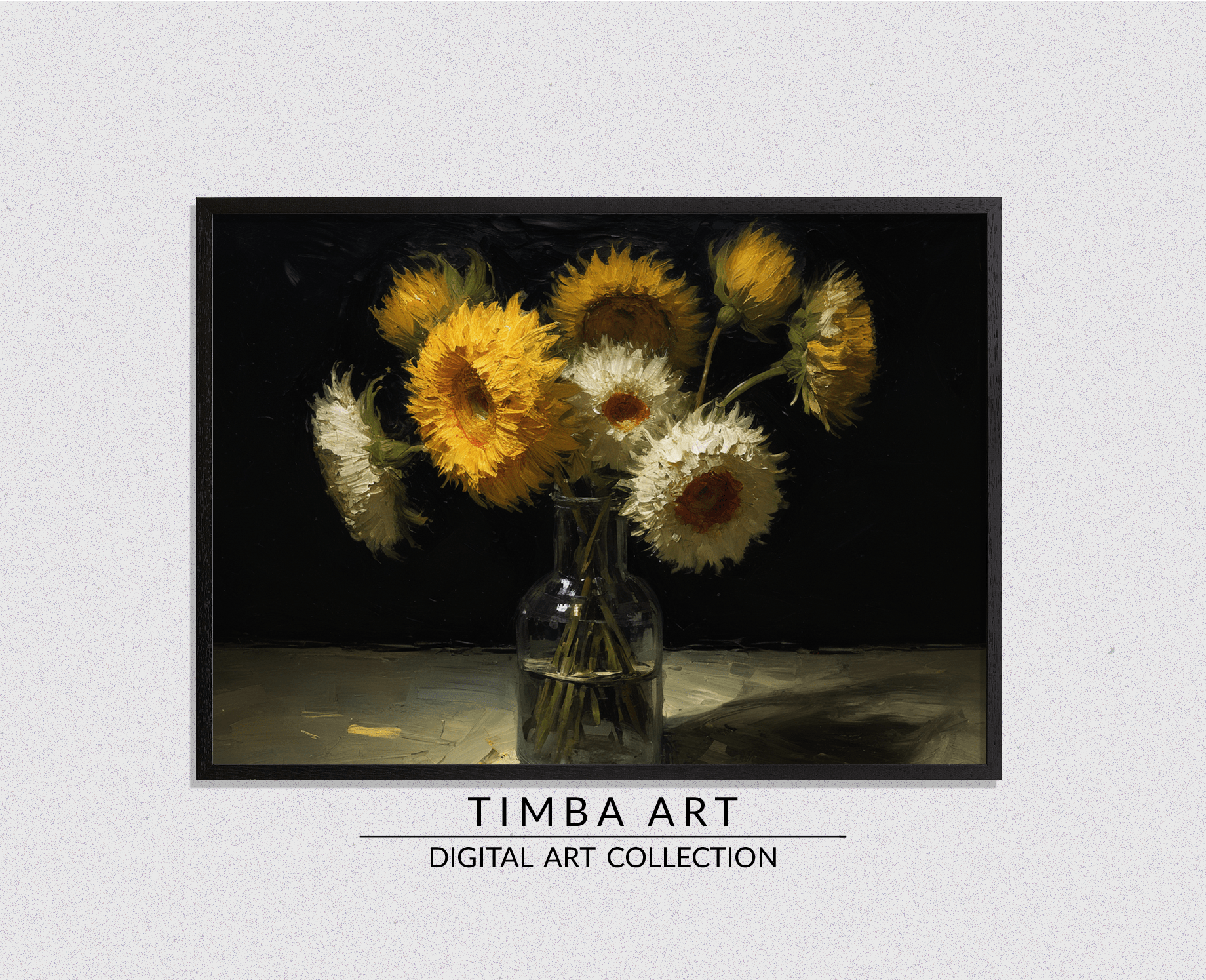 Sunflowers in a Vase - Timba Art