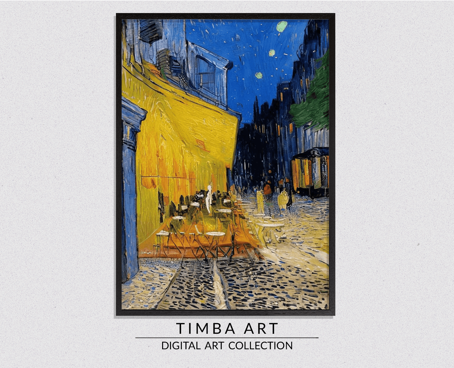 Terrace at Night - Timba Art