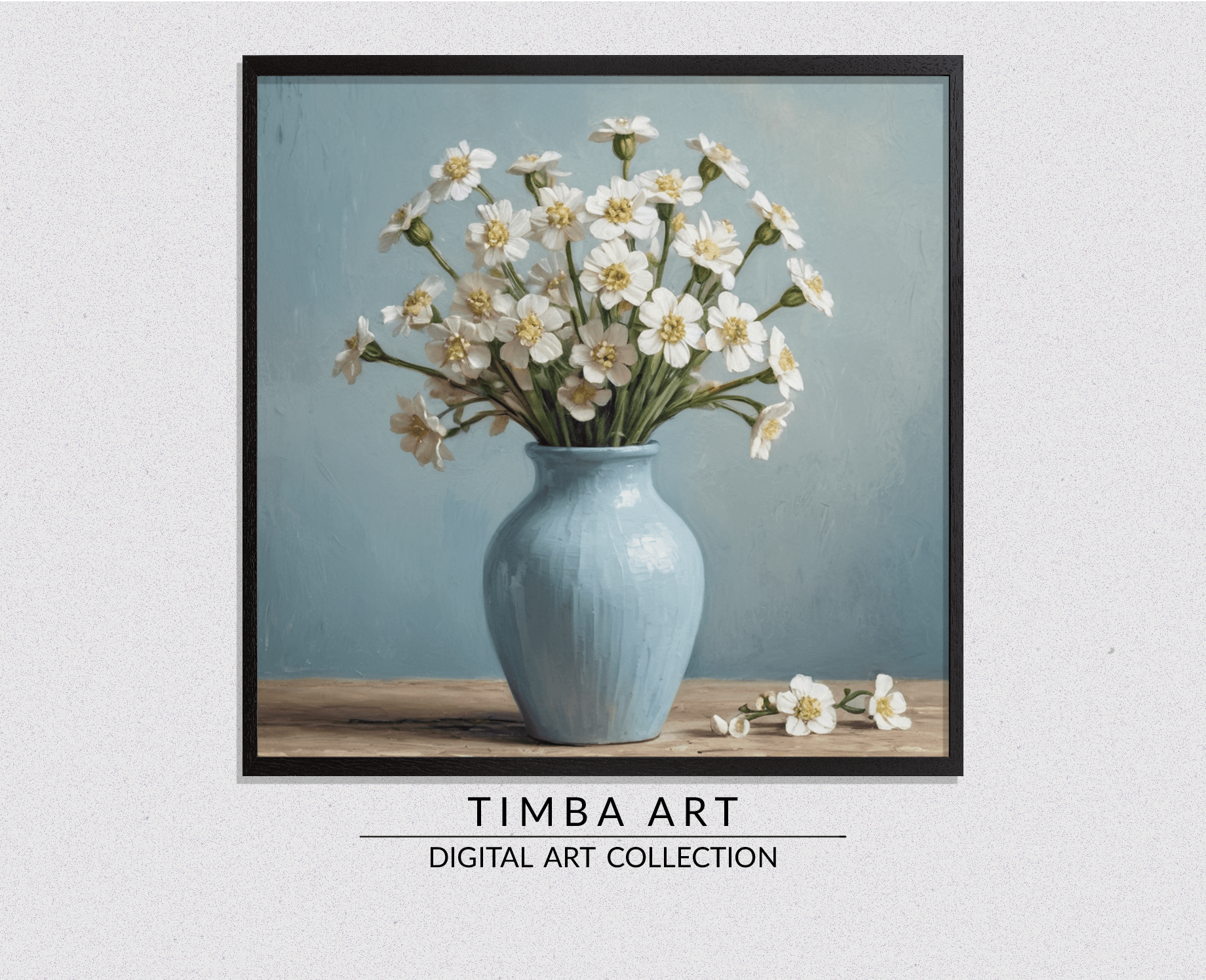 White Flowers - Timba Art