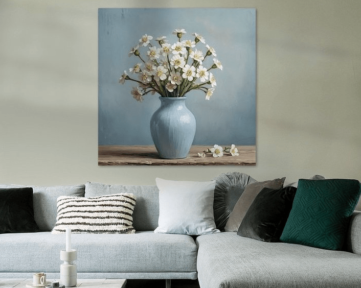 White Flowers - Timba Art